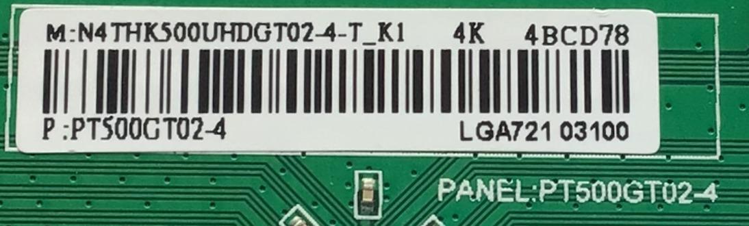 T-CON PARA TV SCEPTRE 4K UHD / NUMERO DE PARTE N4THK500UHDGT02 / PT500GT02-4 / N4THK500UHDGT02-4-T_K1 / 133-P2K4197A0 / PANEL'S HK500WLEDM-JHDEH / PT500GT02-4 / MODELO G50 - Imagen 2